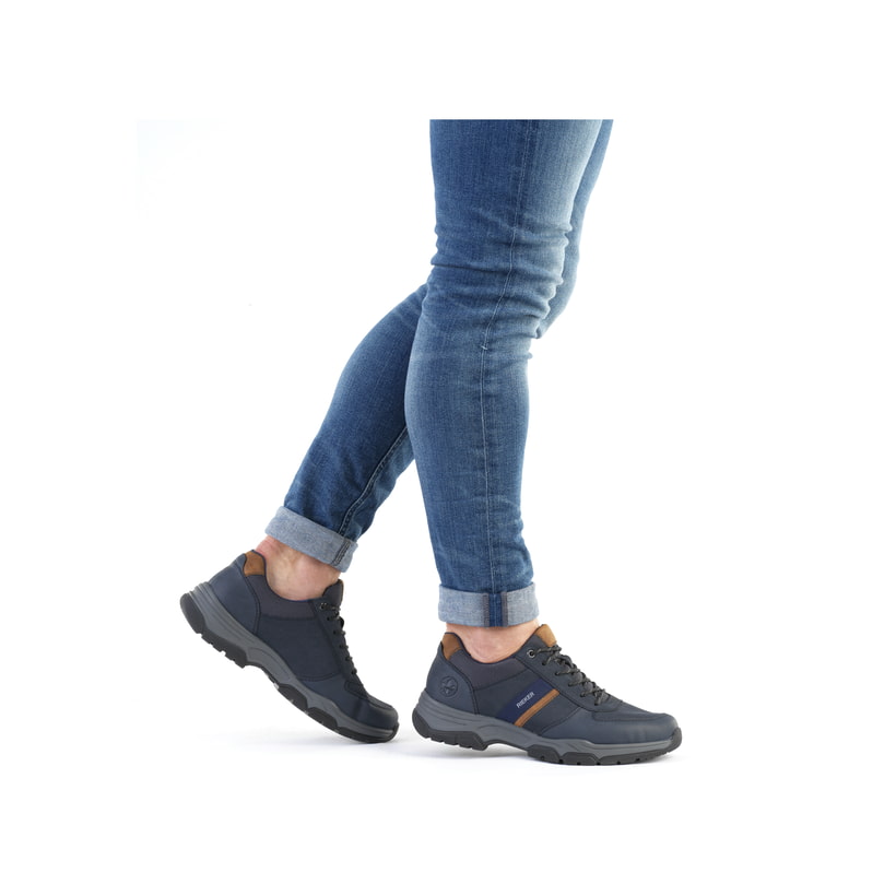 Rieker Artikelnummer 11211-14 Rieker Herren Schnürschuhe blau-braun Nur für heute