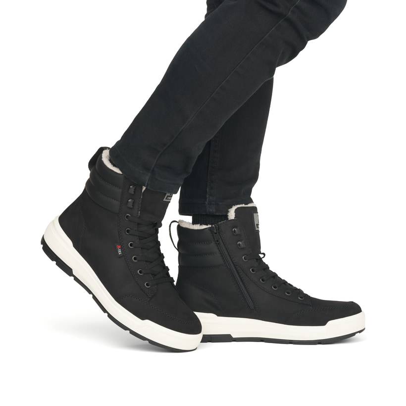 Rieker Artikelnummer U0071-00 Rieker Herren Sneaker High asphaltschwarz Nur noch ein Tag übrig