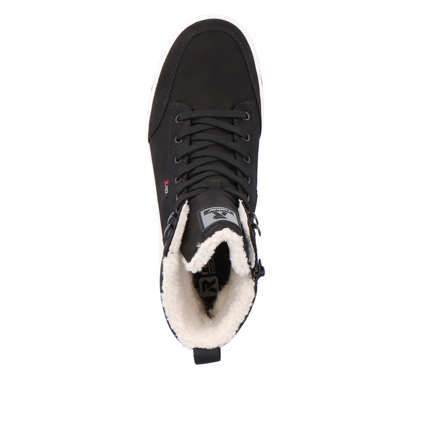 Rieker Artikelnummer U0071-00 Rieker Herren Sneaker High asphaltschwarz Nur noch ein Tag übrig