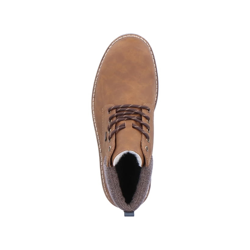 Rieker Artikelnummer 38419-24 Rieker Herren Schnürstiefel nougatbraun Clearance-Verkauf