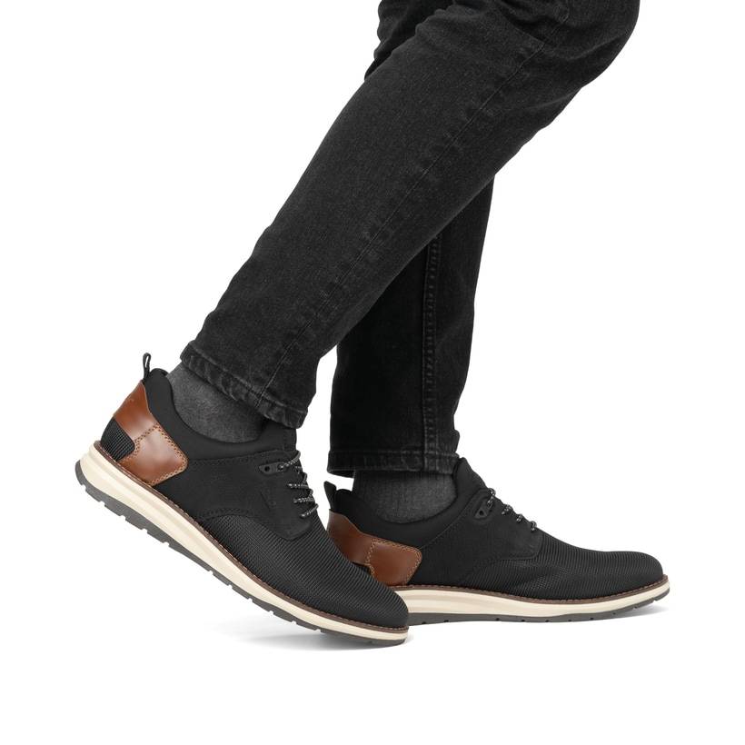 Rieker Artikelnummer 14750-00 Rieker Herren Slipper urbanschwarz-nougatbraun Kostenloser Versand international