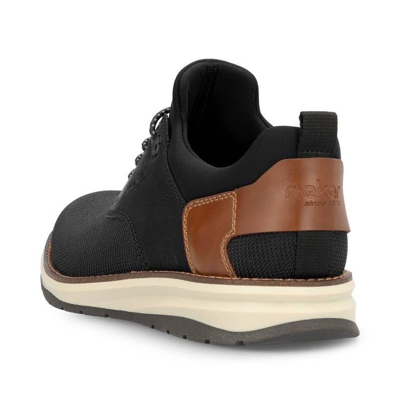 Rieker Artikelnummer 14750-00 Rieker Herren Slipper urbanschwarz-nougatbraun Kostenloser Versand international