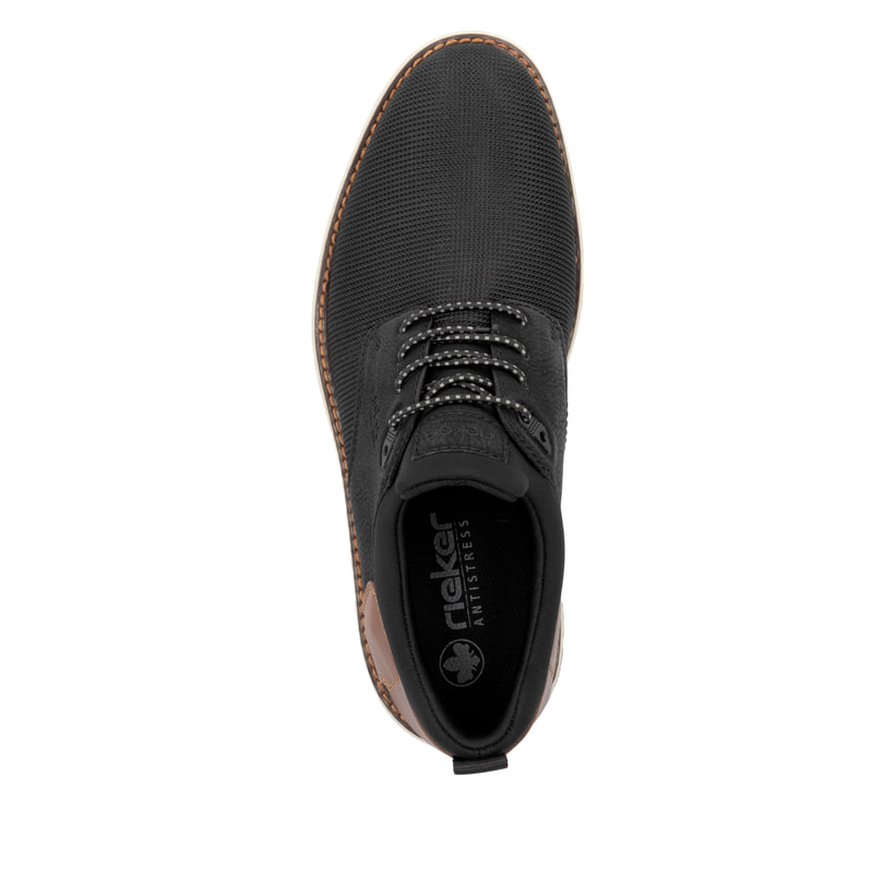 Rieker Artikelnummer 14750-00 Rieker Herren Slipper urbanschwarz-nougatbraun Kostenloser Versand international