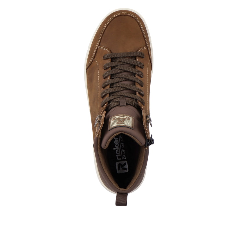 Rieker Artikelnummer 07100-22 Rieker Herren Sneaker High wood brown Outlet