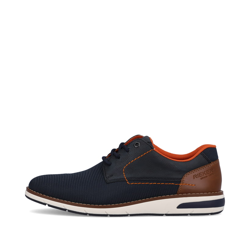 Rieker Artikelnummer 11301-14 Rieker Herren Schnürschuhe marineblau-orange