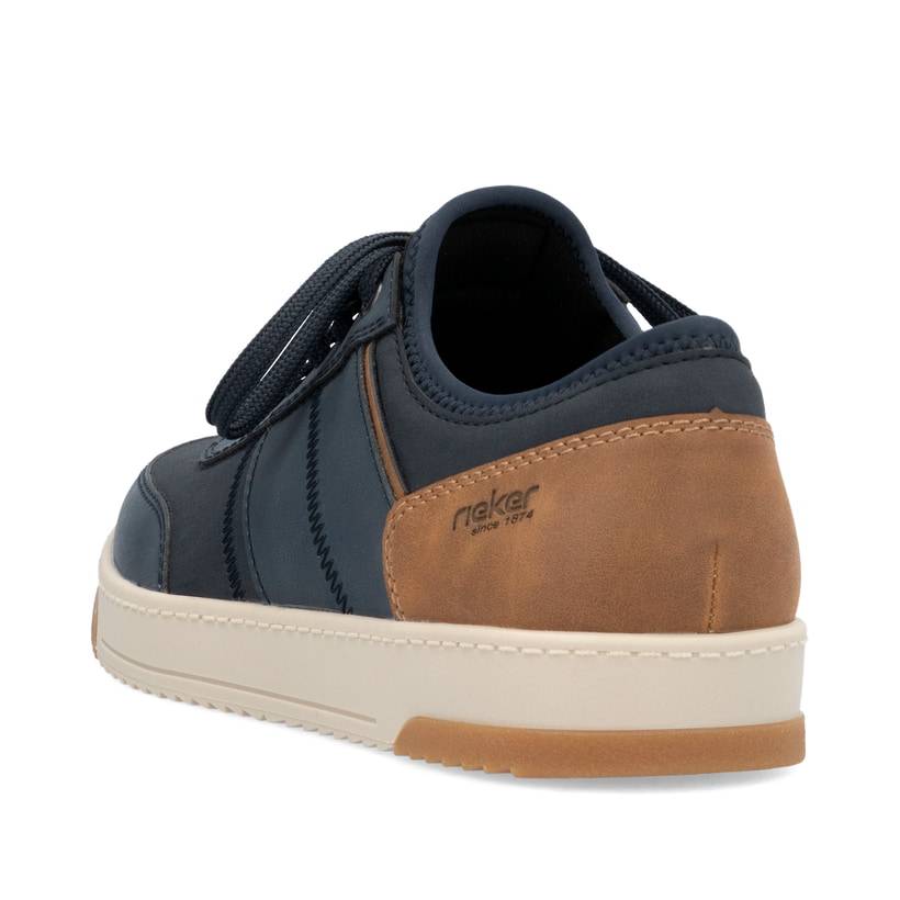 Rieker Artikelnummer 17550-14 Rieker Herren Sneaker Low pazifikblau-nougatbraun Meist gekauft