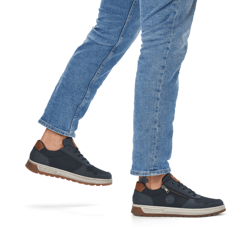Rieker Artikelnummer 37029-14 Rieker Herren Sneaker Low meeresblau Blitzverkäufe