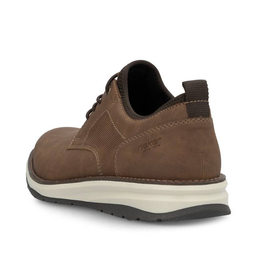 Rieker Artikelnummer 14702-24 Rieker Herren Schnürschuhe nougatbraun Kostenloser Versand