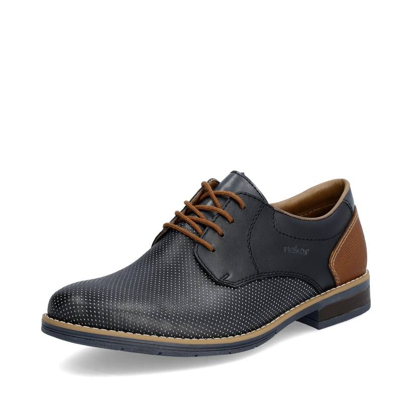 Rieker Artikelnummer 10308-14 Rieker Herren Schnürschuhe marineblau Fabrik Onlineshop