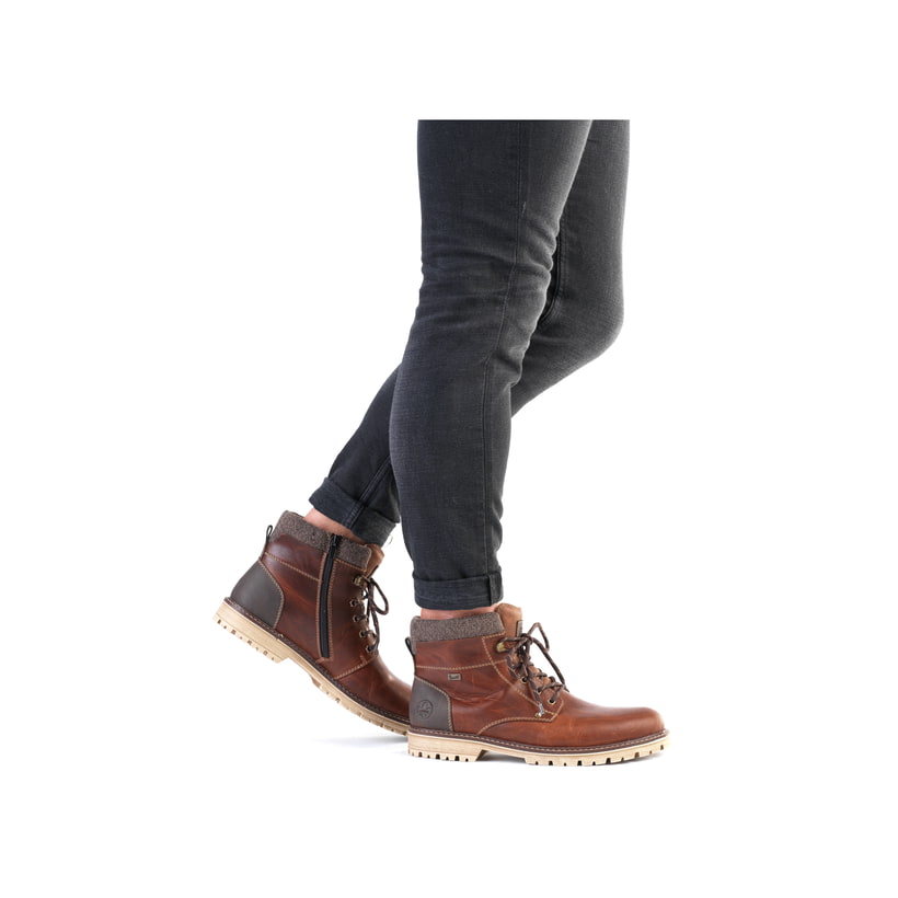 Rieker Artikelnummer F3641-23 Rieker Herren Schnürstiefel kastanienbraun Sonderangebot