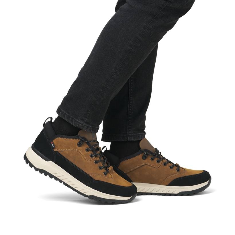 Rieker Artikelnummer U0102-68 Rieker Herren Sneaker Low kamelbraun-schwarz Rabatt