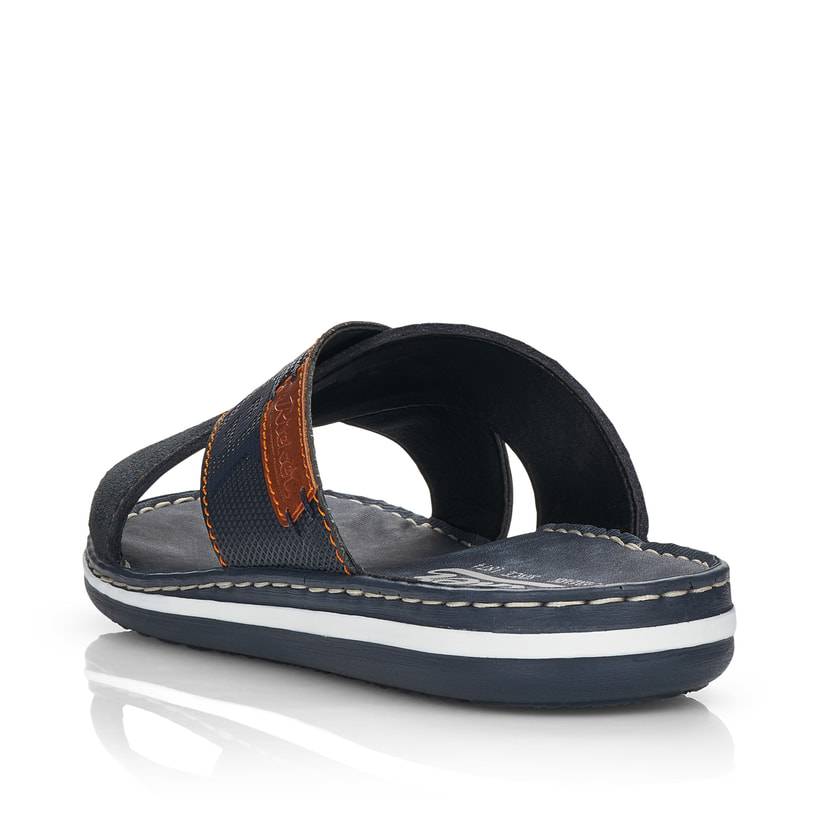 Rieker Artikelnummer 21098-14 Rieker Herren Pantoletten ozeanblau-nussbraun Begrenztes Angebot