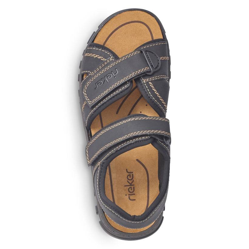 Rieker Artikelnummer 25051-01 Rieker Herren Trekkingsandalen graphitschwarz Cyber Monday
