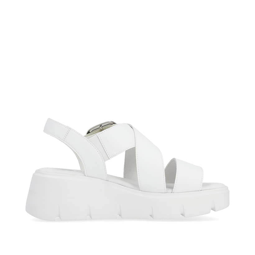 Rieker Artikelnummer W1550-80 Rieker Damen Keilsandaletten antique white Vatertagsangebot