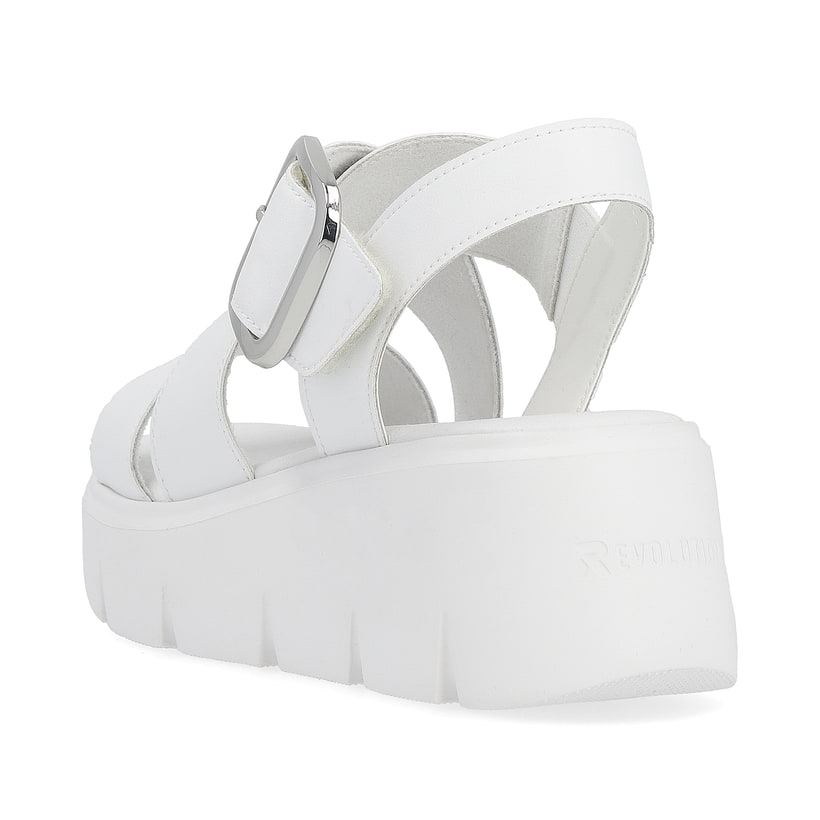 Rieker Artikelnummer W1550-80 Rieker Damen Keilsandaletten antique white Vatertagsangebot