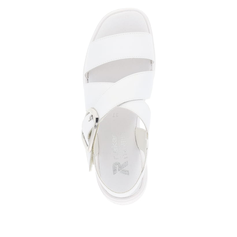 Rieker Artikelnummer W1550-80 Rieker Damen Keilsandaletten antique white Vatertagsangebot