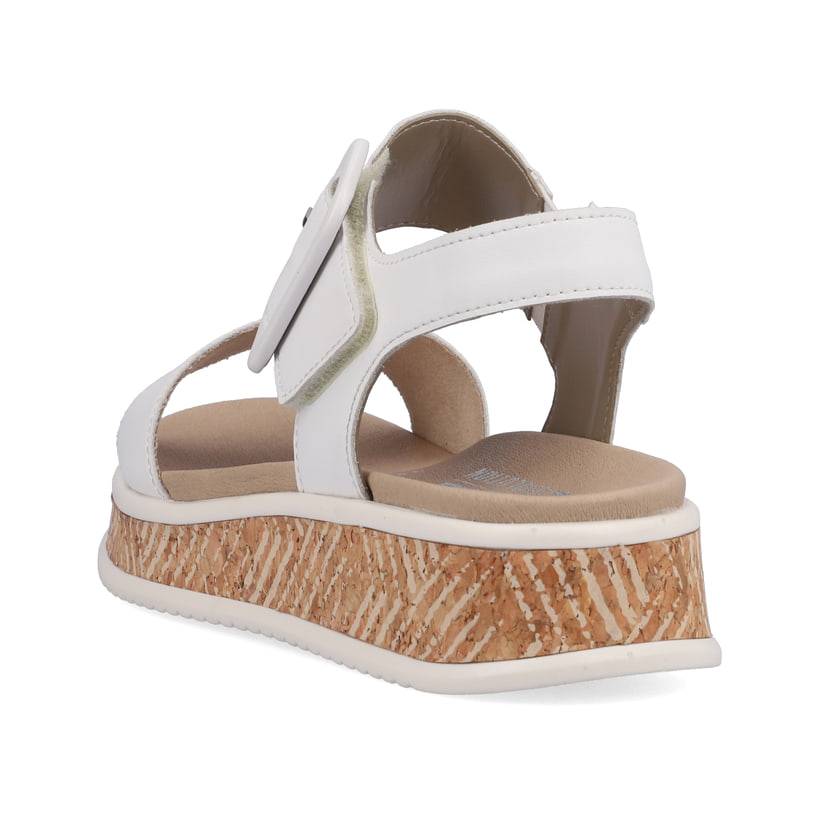 Rieker Artikelnummer W0800-80 Rieker Damen Riemchensandalen brilliant white Valentinstagsangebot