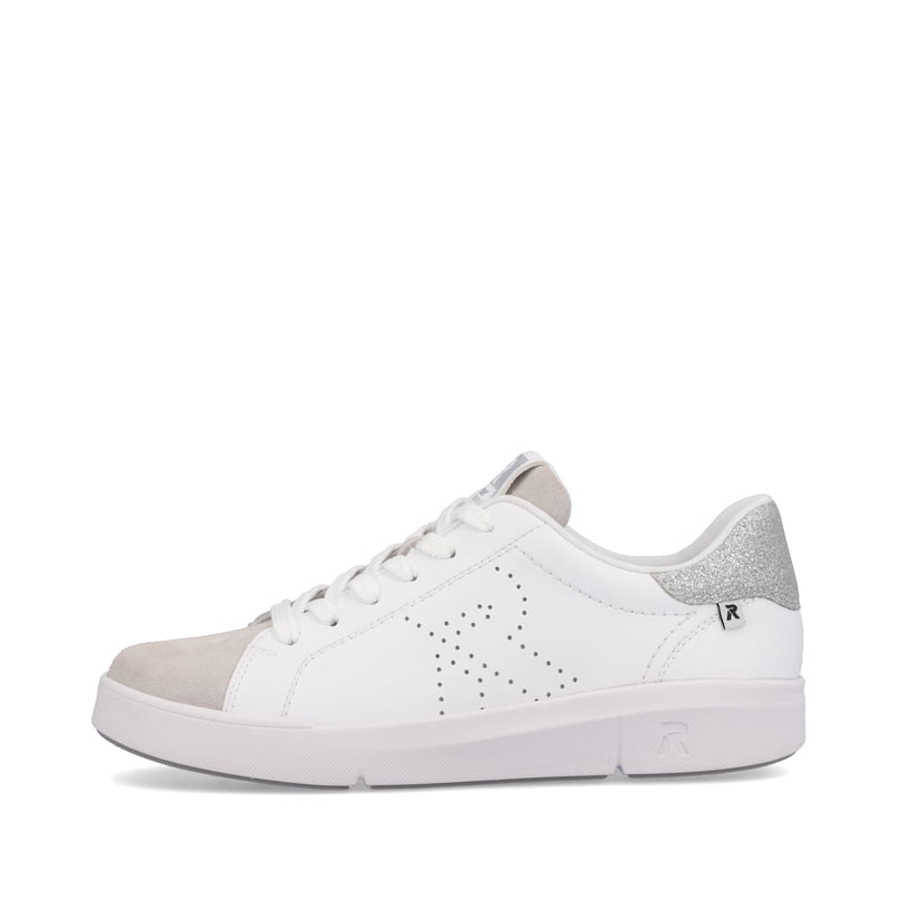 Rieker Artikelnummer 41900-80 Rieker Damen Sneaker Low swan-white beige