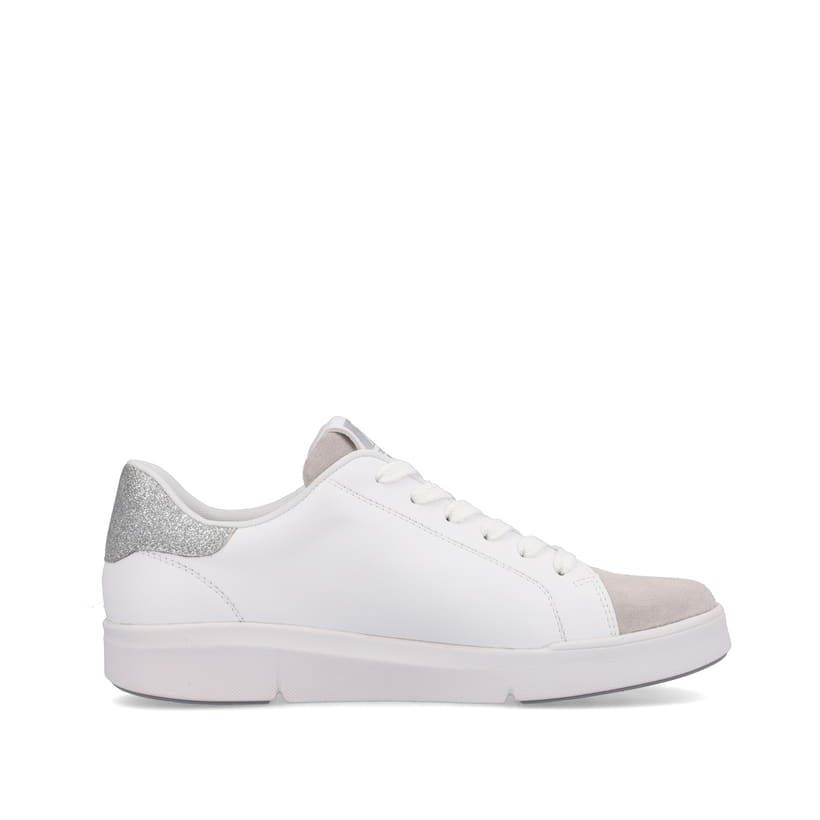 Rieker Artikelnummer 41900-80 Rieker Damen Sneaker Low swan-white beige Jubiläumsangebot