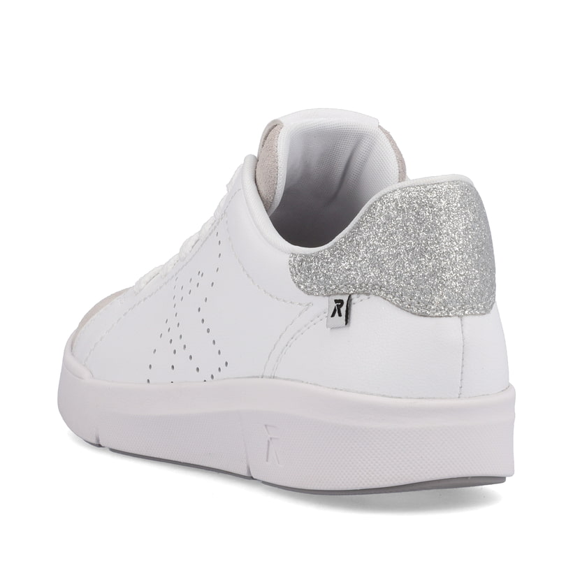 Rieker Artikelnummer 41900-80 Rieker Damen Sneaker Low swan-white beige Jubiläumsangebot