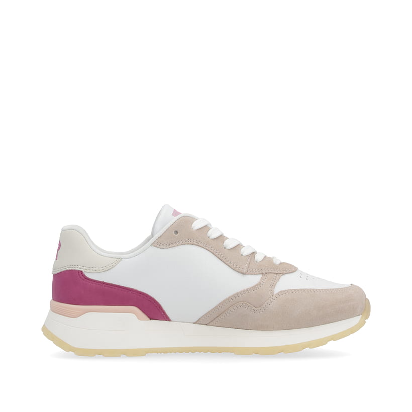 Rieker Artikelnummer W0607-80 Rieker Damen Sneaker Low light-beige fuchsia apricot Heißer Verkauf