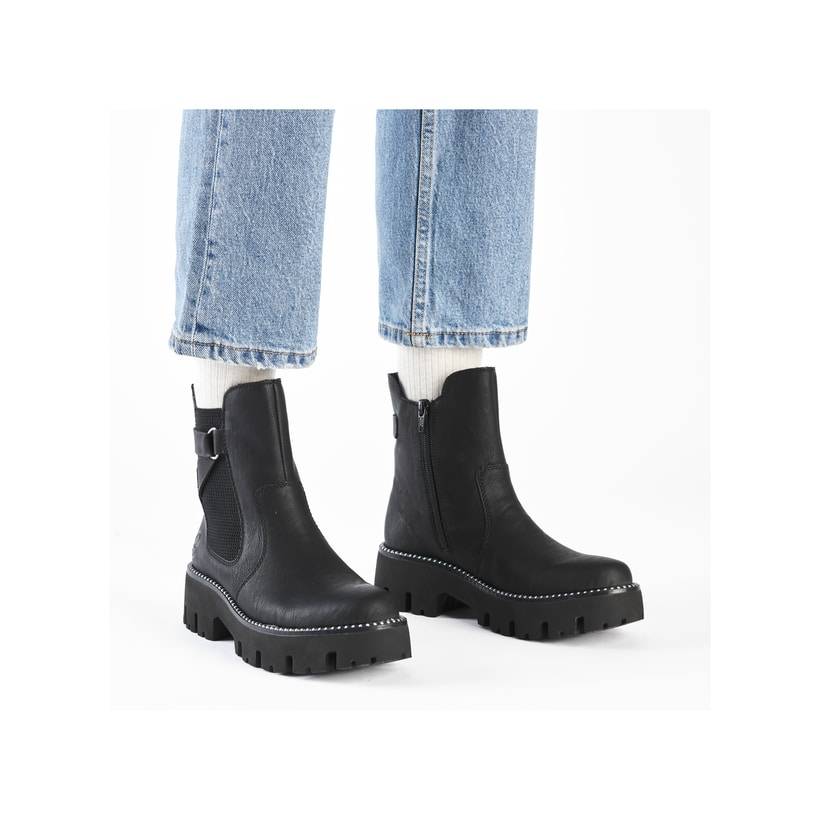 Rieker Artikelnummer Y3380-00 Rieker Damen Chelsea Boots tiefschwarz Online Outlet