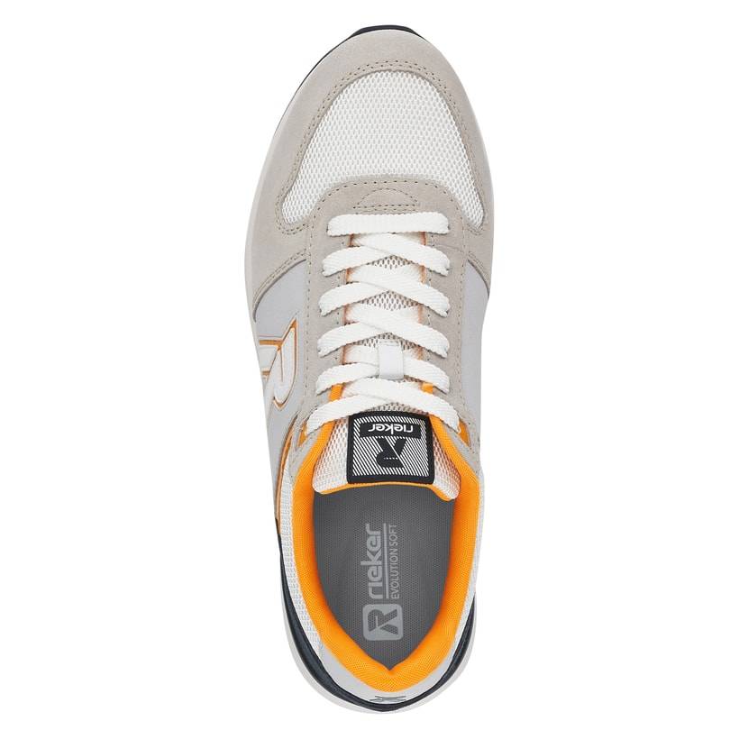 Rieker Artikelnummer 07601-40 Rieker Herren Sneaker Low stone grey Blitzangebot