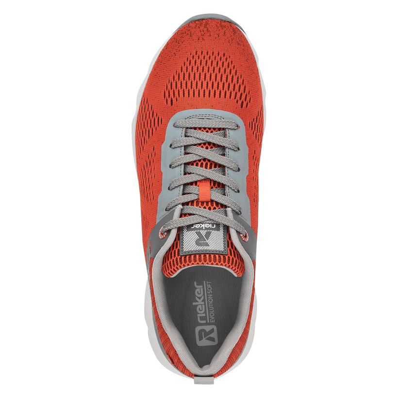 Rieker Artikelnummer 07806-38 Rieker Herren Sneaker Low rust-orange grey Saisonale Angebote