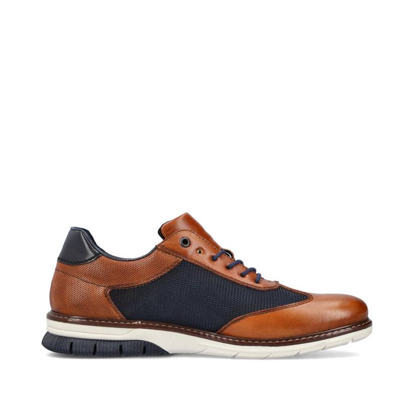Rieker Artikelnummer 14410-24 Rieker Herren Schnürschuhe zimtbraun-ozeanblau Tägliche Deals