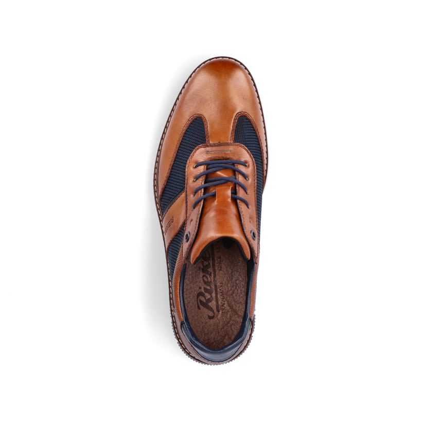 Rieker Artikelnummer 14410-24 Rieker Herren Schnürschuhe zimtbraun-ozeanblau Tägliche Deals