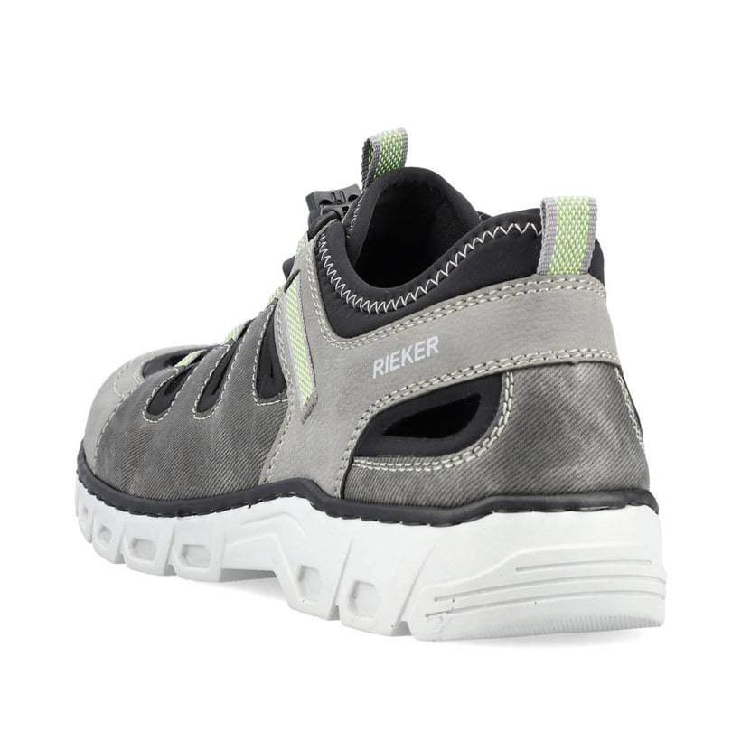Rieker Artikelnummer 14508-40 Rieker Herren Slipper asphaltgrau Riesige Ersparnisse