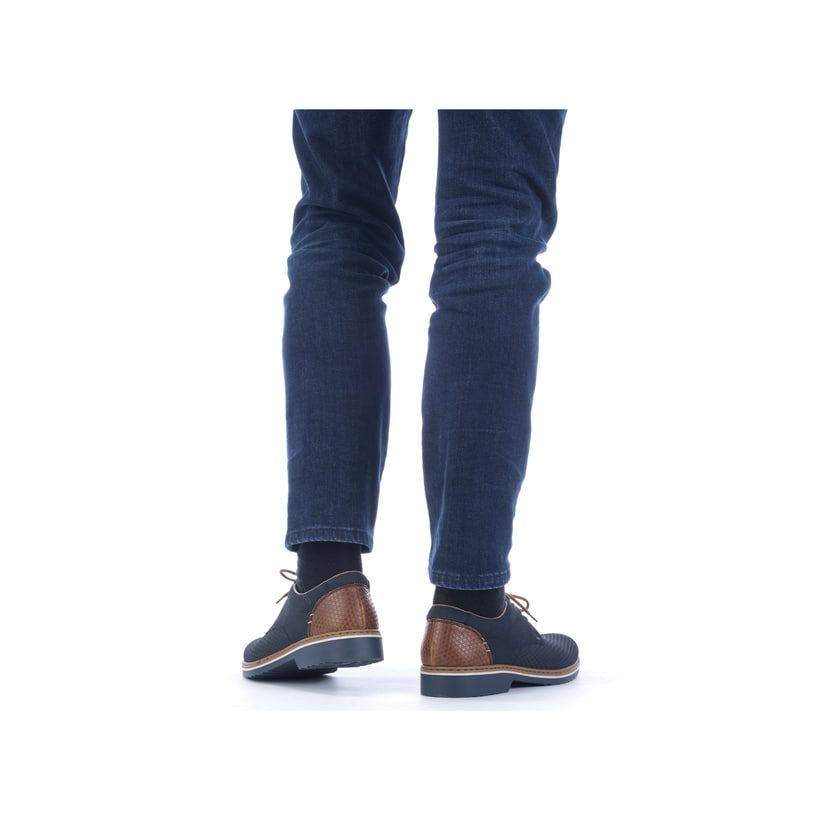 Rieker Artikelnummer 16504-16 Rieker Herren Schnürschuhe marineblau VIP-Rabatte