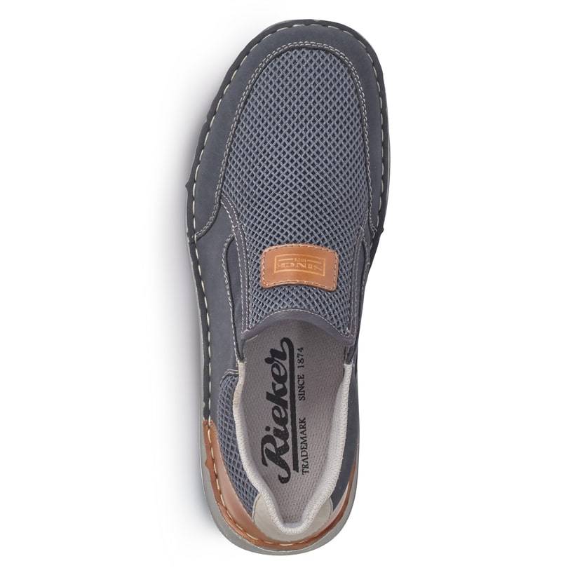 Rieker Artikelnummer 03053-14 Rieker Herren Slipper marineblau Tiefpreis