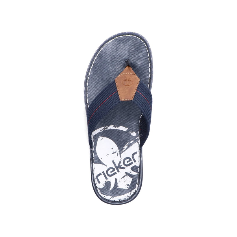 Rieker Artikelnummer 21280-14 Rieker Herren Zehentrenner marineblau-braun Wochenangebot