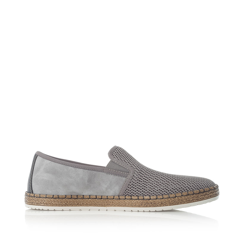 Rieker Artikelnummer B5265-43 Rieker Herren Slipper stahlgrau Neueste Stile