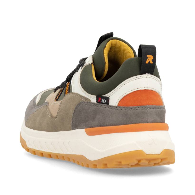 Rieker Artikelnummer U0103-54 Rieker Herren Sneaker Low cremebeige-steingrau Letzter Tag