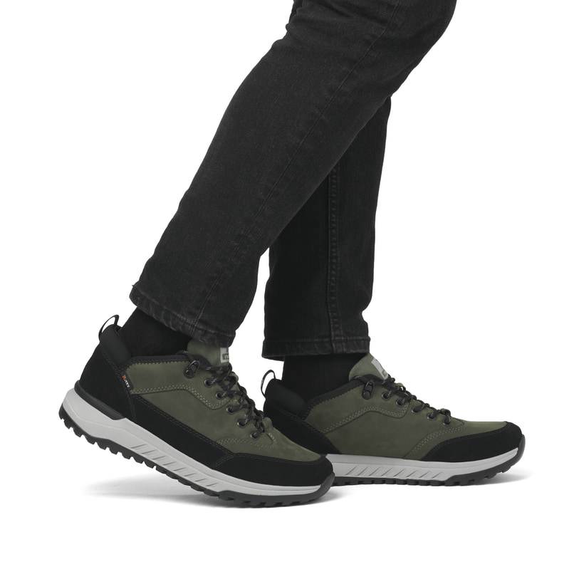 Rieker Artikelnummer U0102-54 Rieker Herren Sneaker Low khaki-schwarz Bis zu 50% Rabatt