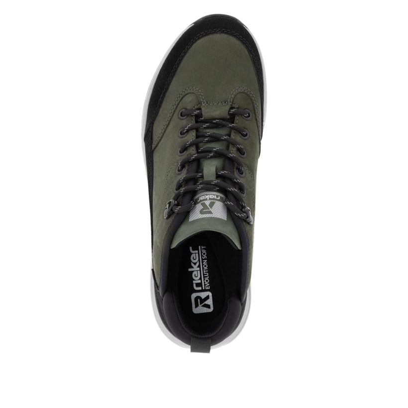 Rieker Artikelnummer U0102-54 Rieker Herren Sneaker Low khaki-schwarz Bis zu 50% Rabatt