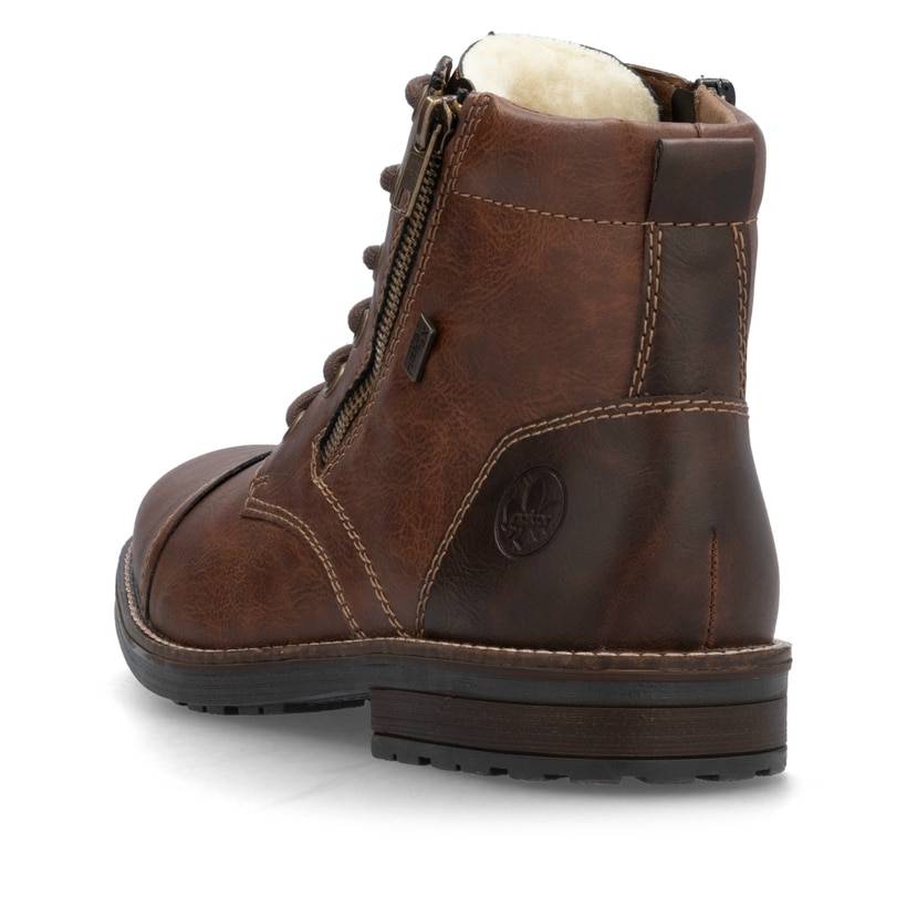 Rieker Artikelnummer 33200-27 Rieker Herren Schnürstiefel nussbraun Vierteljährliche Förderung