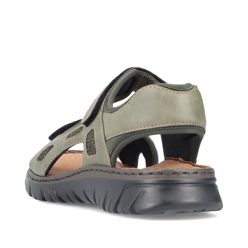 Rieker Artikelnummer 26761-54 Rieker Herren Trekkingsandalen grüngrau Clearance-Verkauf