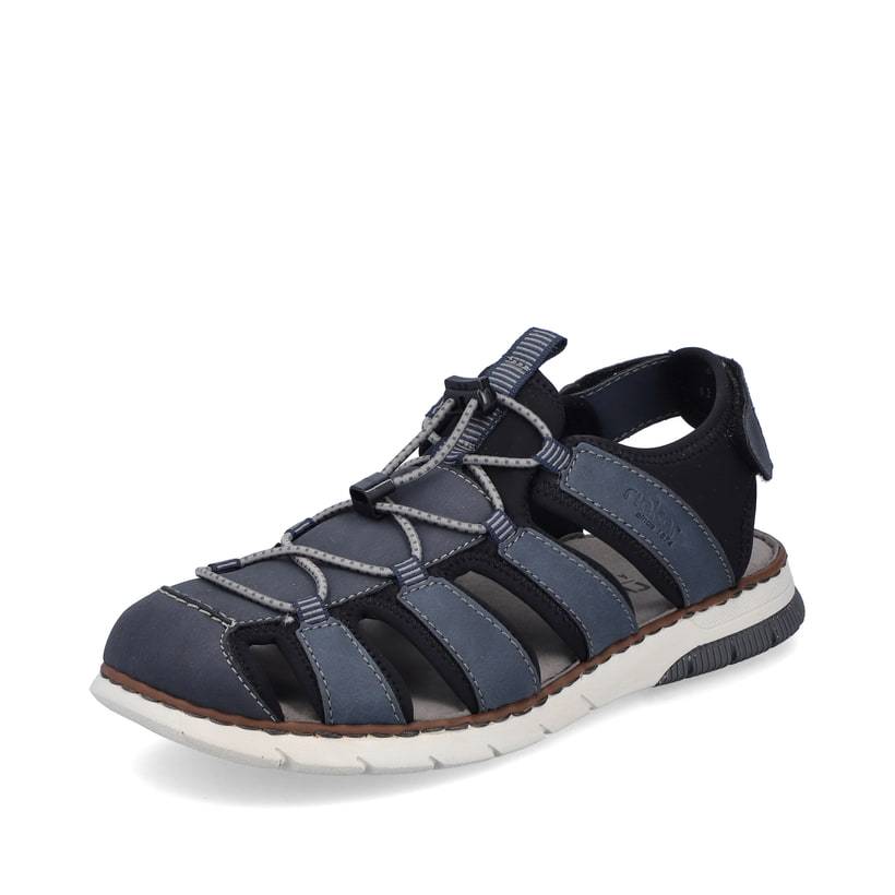 Rieker Artikelnummer 25246-14 Rieker Herren Trekkingsandalen stahlblau Kostenloser Versand international