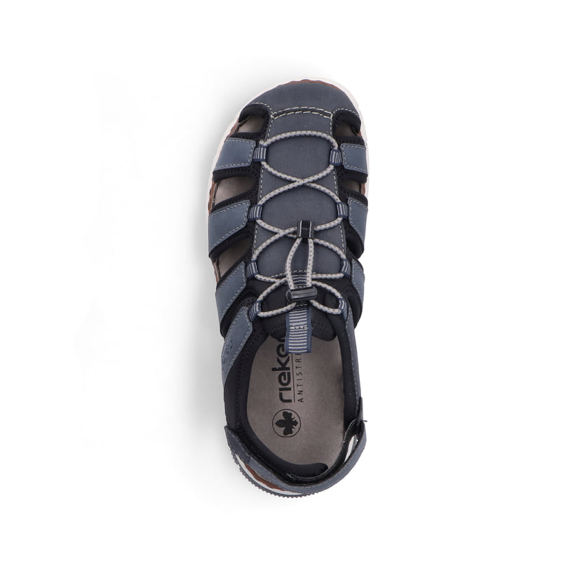 Rieker Artikelnummer 25246-14 Rieker Herren Trekkingsandalen stahlblau Kostenloser Versand international