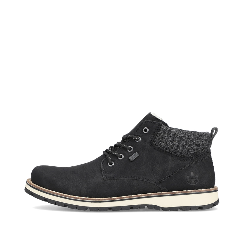 Rieker Artikelnummer 38419-00 Rieker Herren Schnürstiefel urbanschwarz Black Friday Preise