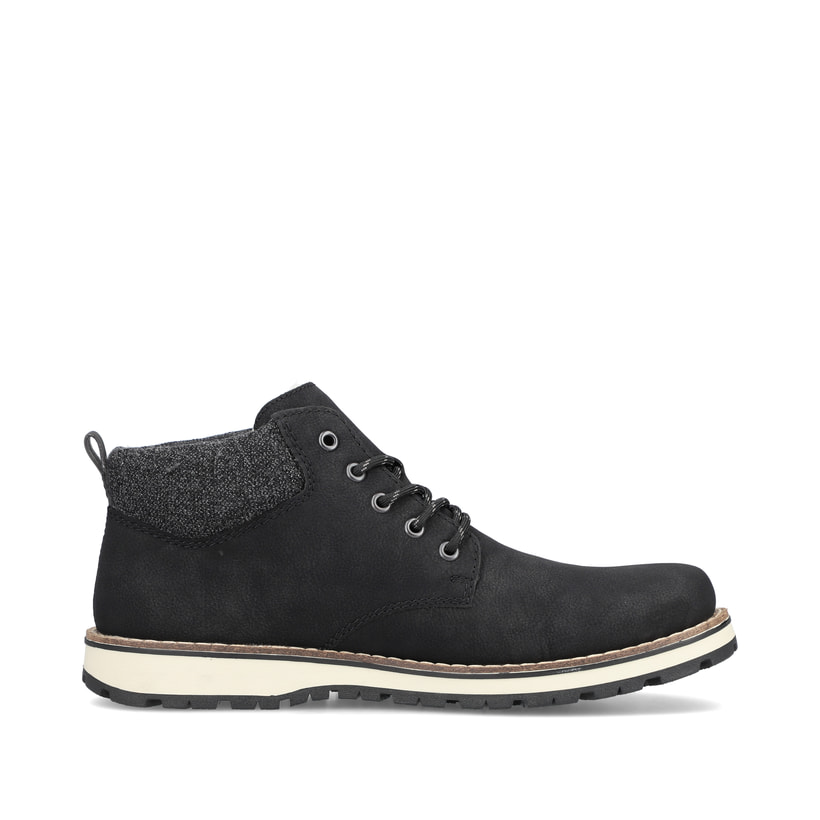 Rieker Artikelnummer 38419-00 Rieker Herren Schnürstiefel urbanschwarz Black Friday Preise