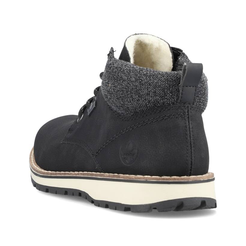 Rieker Artikelnummer 38419-00 Rieker Herren Schnürstiefel urbanschwarz Black Friday Preise