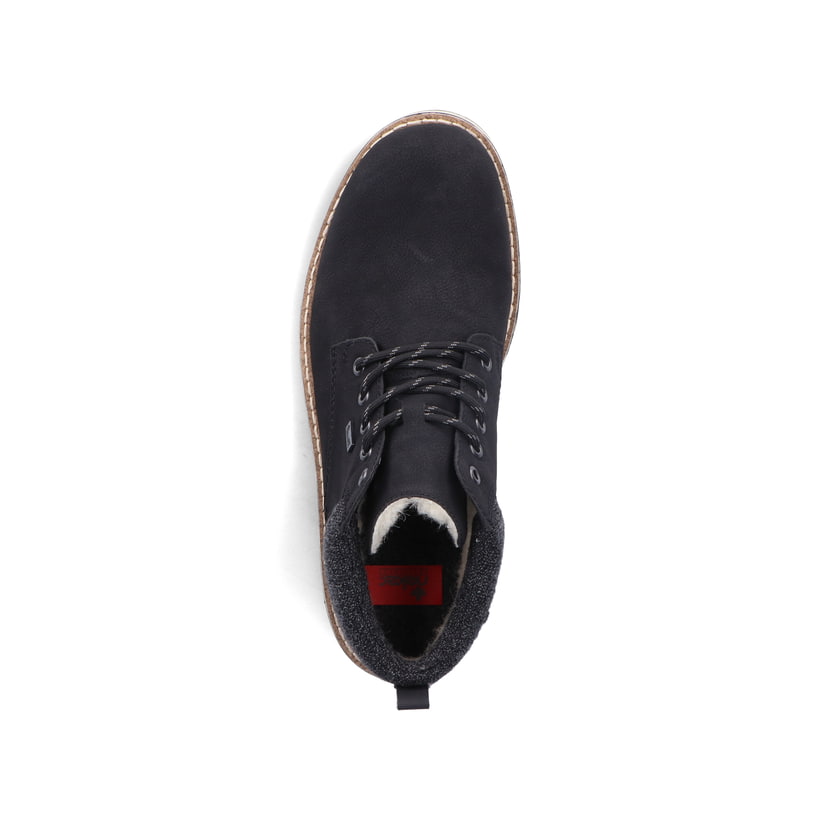Rieker Artikelnummer 38419-00 Rieker Herren Schnürstiefel urbanschwarz Black Friday Preise