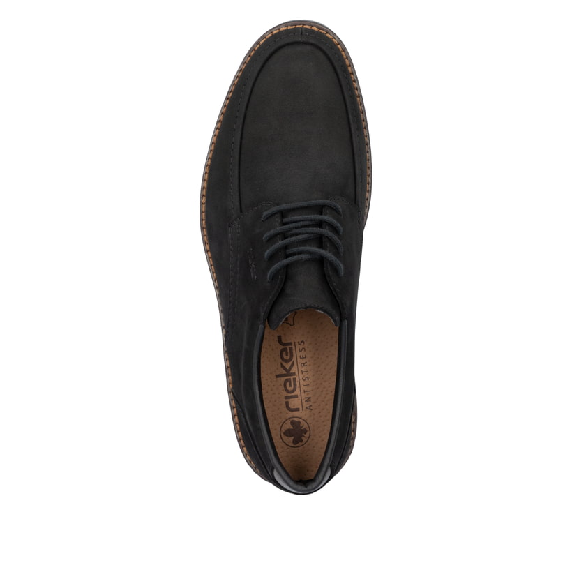 Rieker Artikelnummer 14608-00 Rieker Herren Schnürschuhe tiefschwarz Outlet