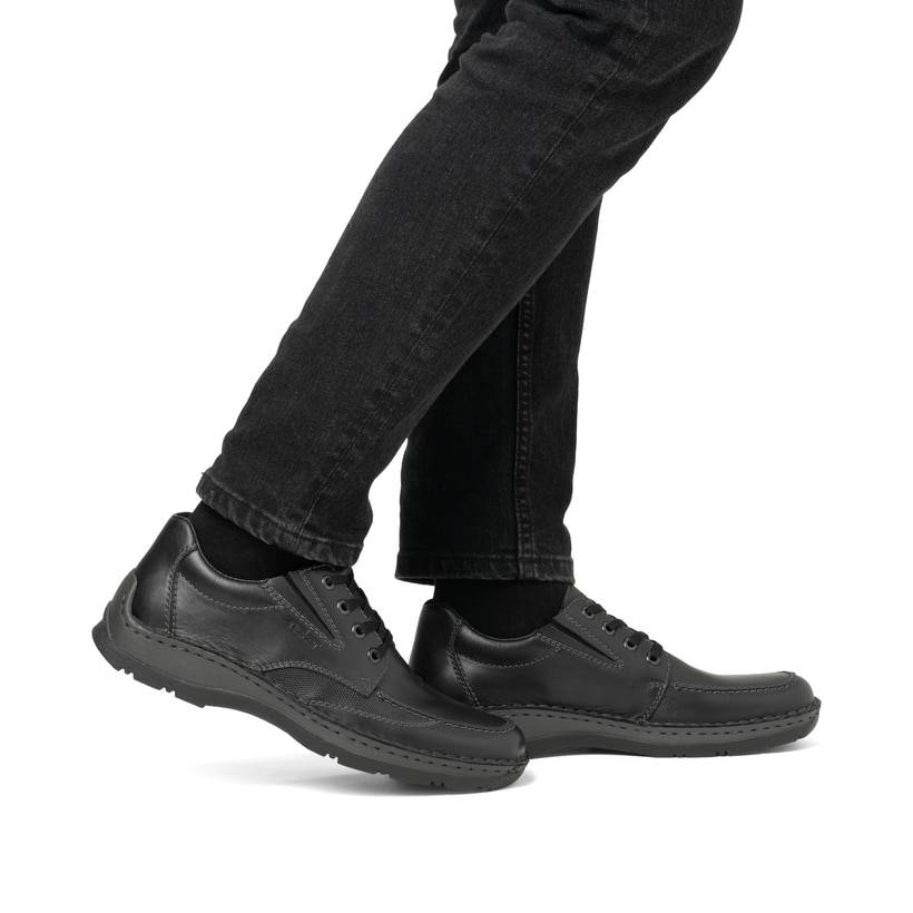 Rieker Artikelnummer 05315-00 Rieker Herren Schnürschuhe nachtschwarz Auslauf
