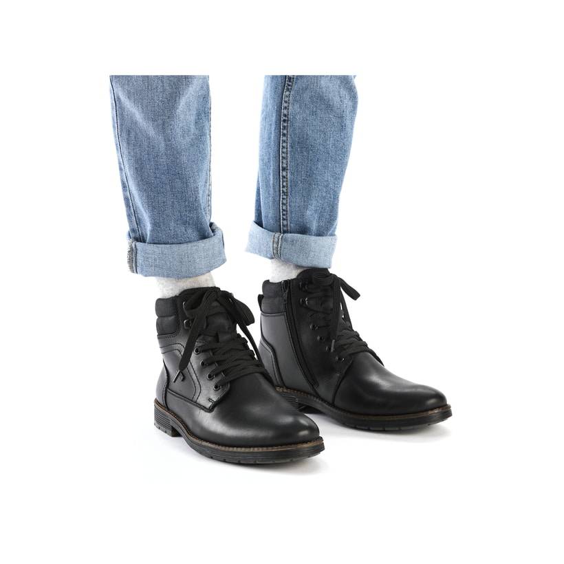 Rieker Artikelnummer F4544-00 Rieker Herren Schnürstiefel urbanschwarz Verkauf