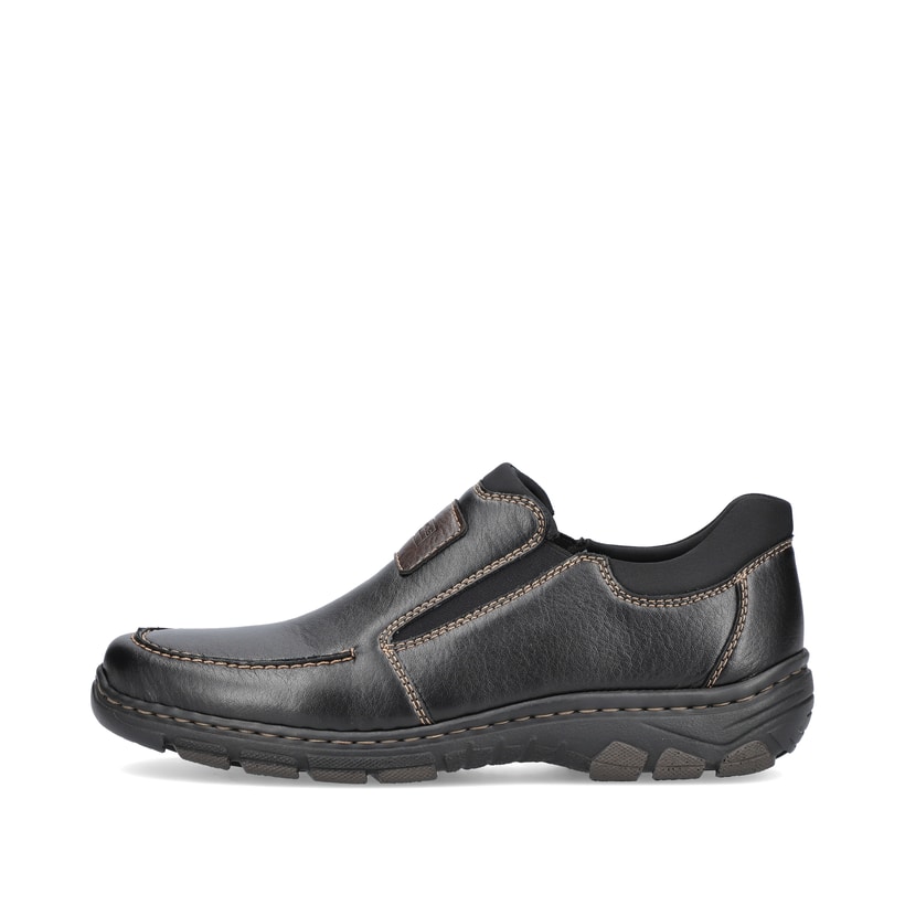 Rieker Artikelnummer 19961-03 Rieker Herren Slipper glanzschwarz